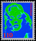 Marylin as a stamp